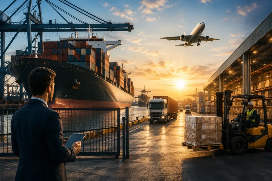Global shipping and air freight logistics supporting faster cargo release, improved cash flow, and international trade operations.