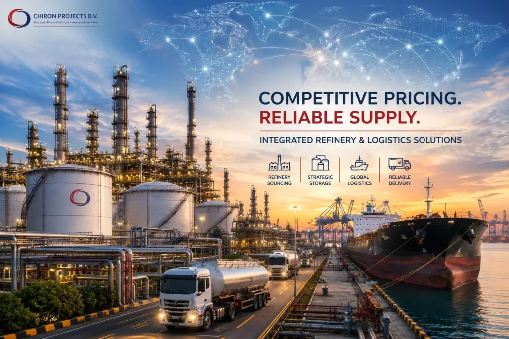 Connecting buyers with trusted refinery networks, competitive petroleum pricing, and secure worldwide delivery solutions.