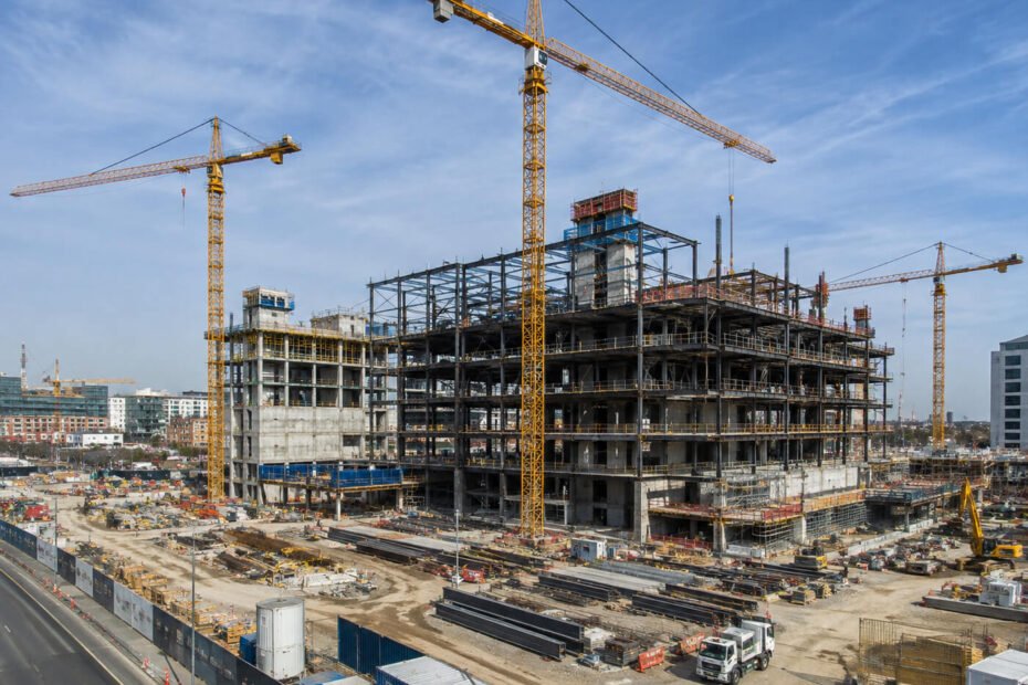 Commercial construction project requiring financial security