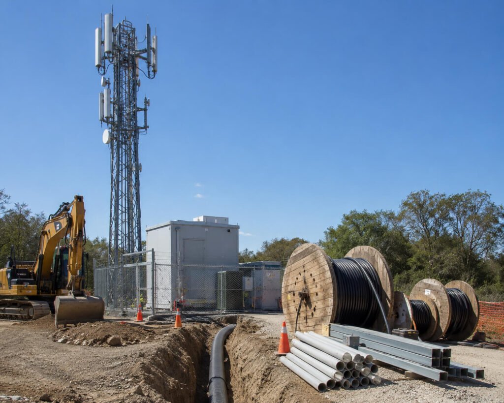 Telecommunications equipment prepared for network infrastructure expansion