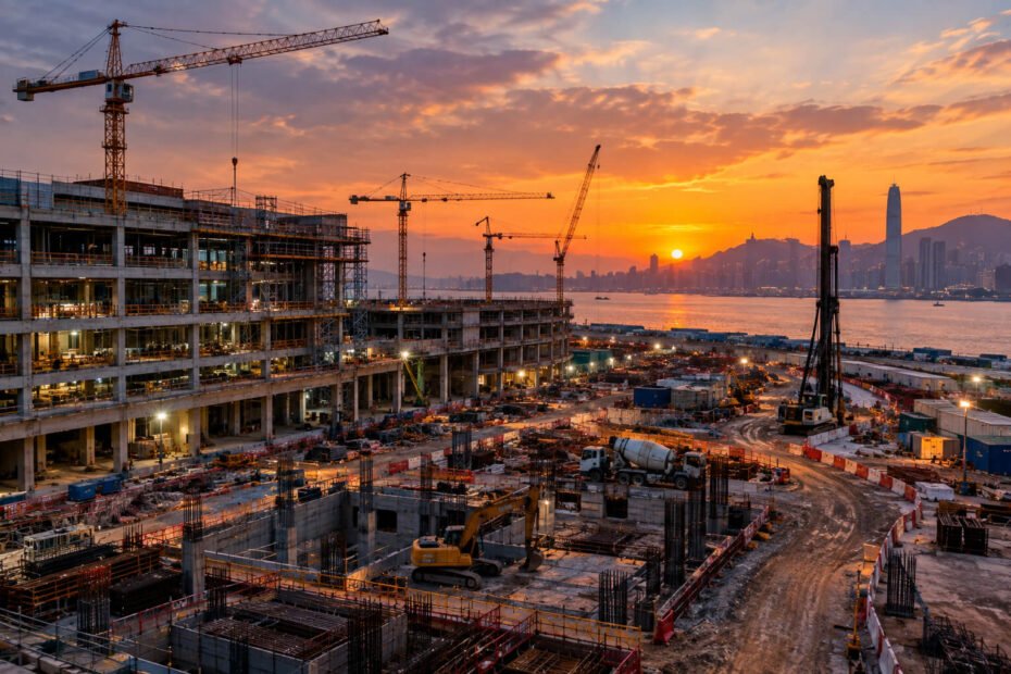 Proyek konstruksi besar yang belum selesai